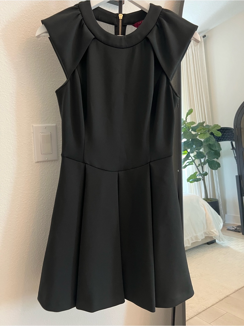 Ted Baker Black Sleeveless Fit & Flare Cocktail Dress